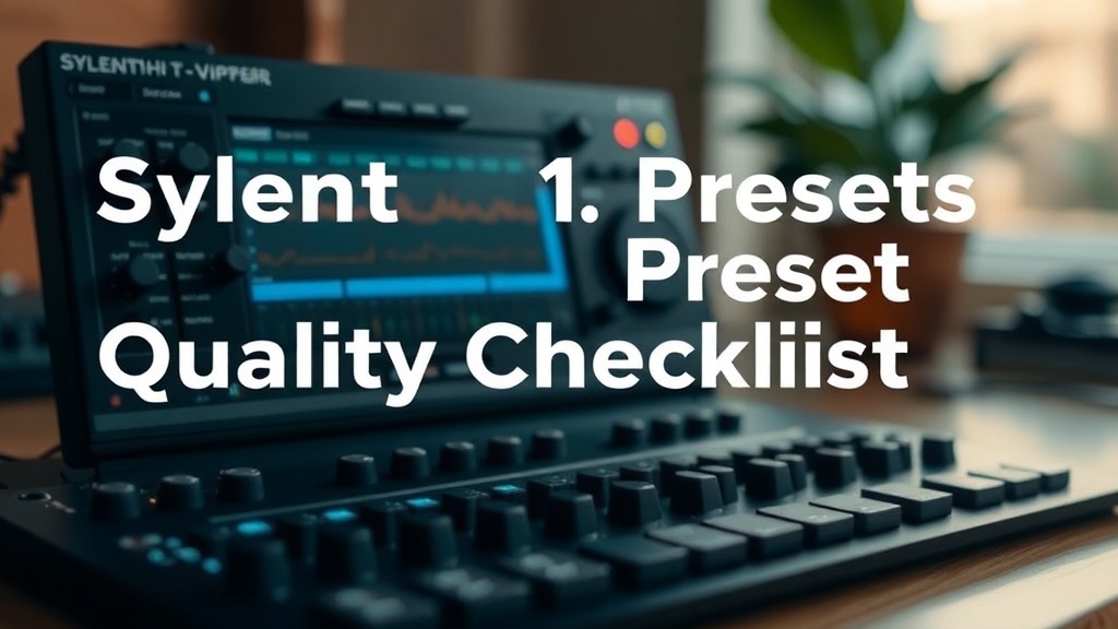 Sylenth1 Presets Quality Checklist | SoundShockAudio